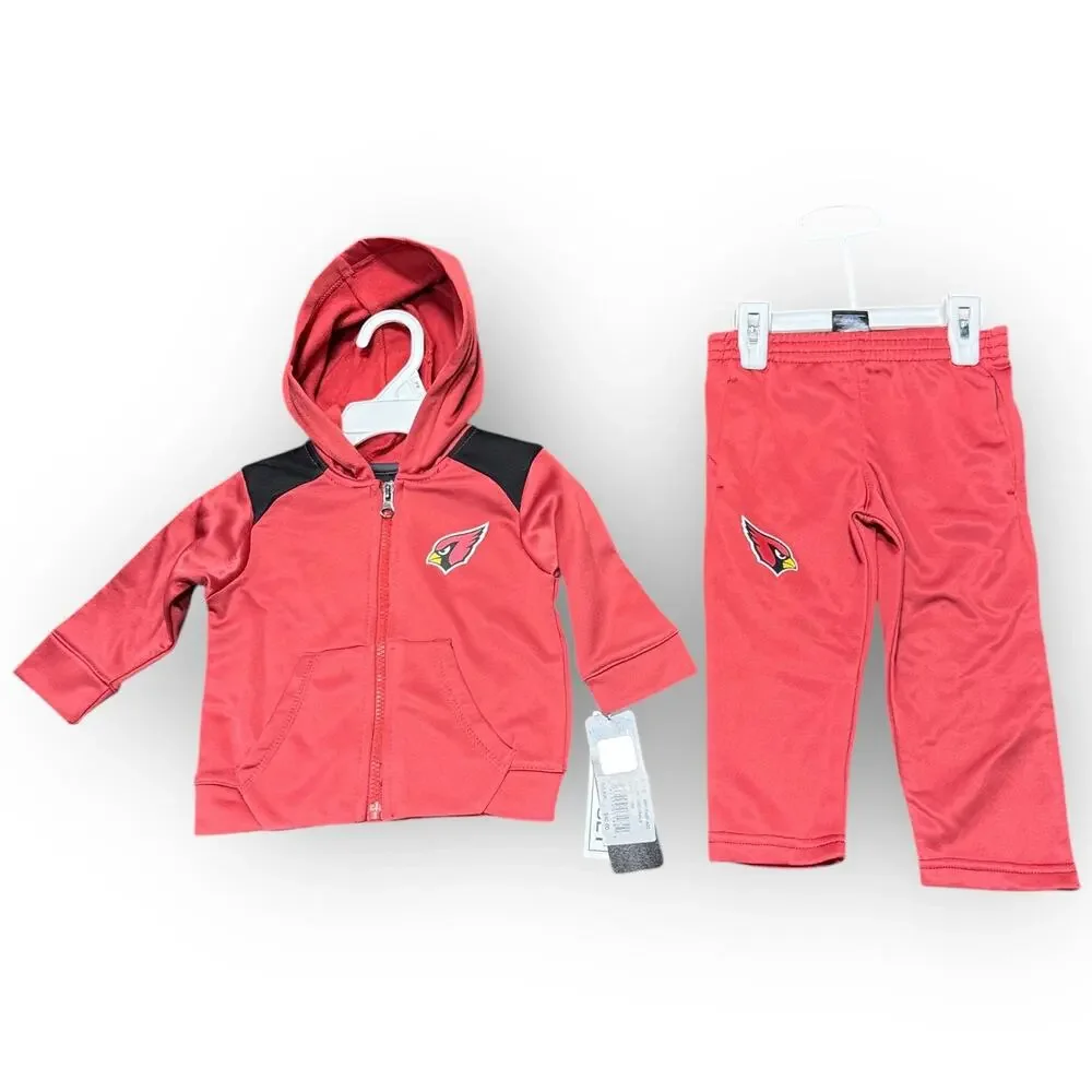 NWT Arizona Cardinals Toddler 2-Piece Hoodie & Pants Set – 24M – Cardinal Red